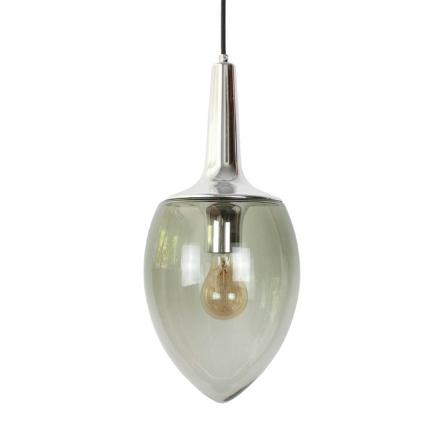 Vintage Teardrop Pendant Lamp from Peill & Putzler, Germany, 1960s For Sale