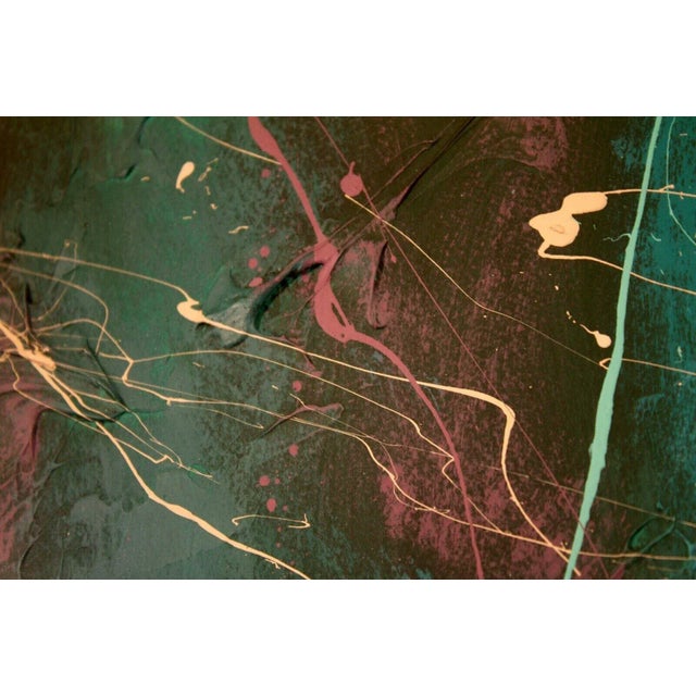 Mid 20th Century Signed Abstract Expressionism Contemporary 172/350 Framed Silkscreen by Stephen Kaye For Sale - Image 11 of 12