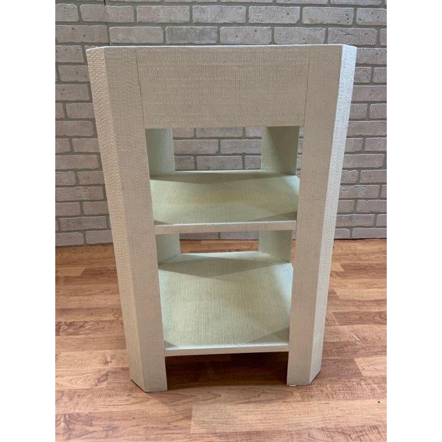 Made Goods Lena Single Nightstand in Pristine Faux Raffia Chairish