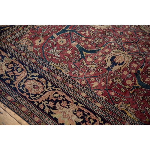Antique Fine Tabriz Carpet - 6'10" x 10'5" For Sale - Image 9 of 12