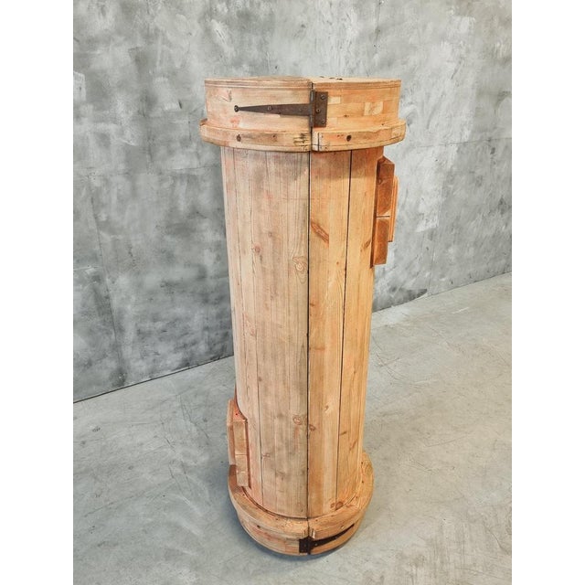 Wood Vintage Industrial Drinks Cabinet in Pine, 1930s For Sale - Image 7 of 18