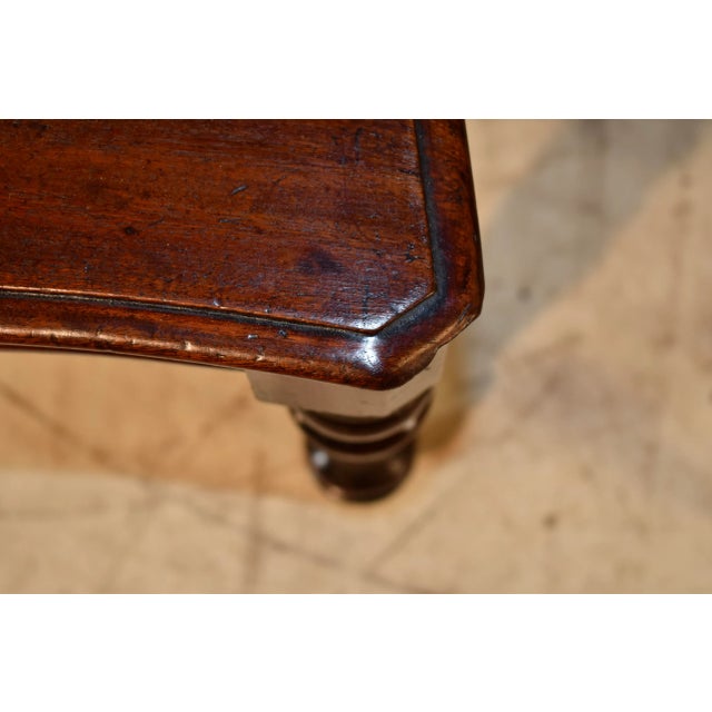 Pair of 19th Century English Mahogany Hall Chairs For Sale - Image 4 of 10