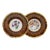 Antique Minton Cabinet Plates Tortoiseshell Glaze Botanical Dishes - A Pair For Sale