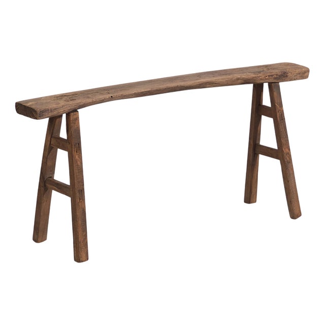 Small Antique Wooden Bench For Sale