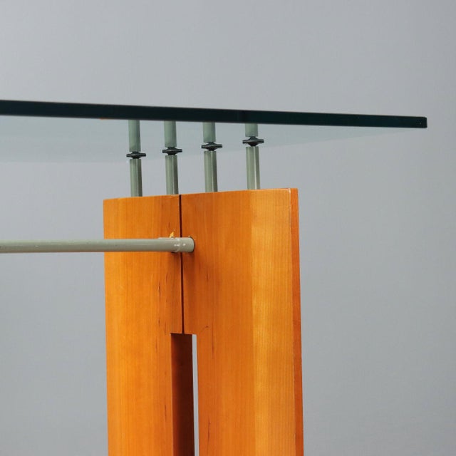 Desk in Glass and Wood For Sale - Image 5 of 11