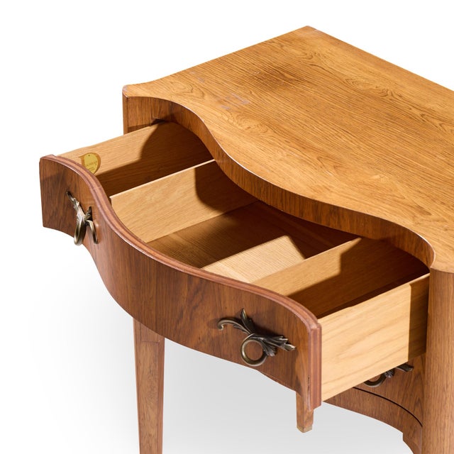 Edward Wormley for Dunbar Mid Century Rosewood and Brass Commode Console Chest of Drawers For Sale In Chicago - Image 6 of 9