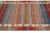 Red Modern Gabbeh Style Handmade Multicolor Geometric Wool Rug For Sale - Image 8 of 11