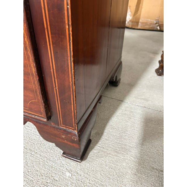 English English Mahogany Two Over Three Chest of Drawers, 19th Century For Sale - Image 3 of 12