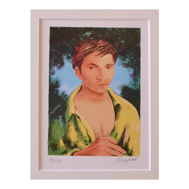 Purified Domenico, Portrait, Screenprint, 1975 For Sale