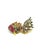 Bochic "Orient" Ruby & Sapphire Brooch or Pendent Set In 18K Gold & Silver For Sale - Image 13 of 18
