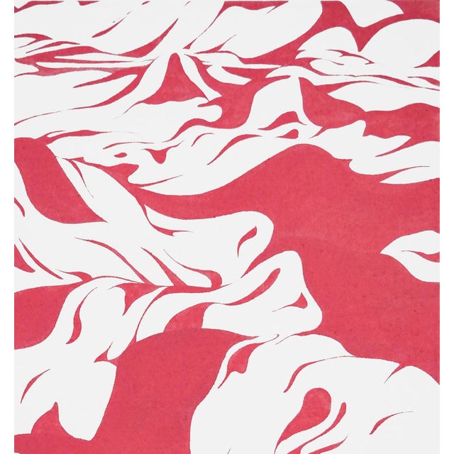 Max Kremer "Waves" Contemporary Pink & White Abstract Foliage Landscape Painting, 2023 For Sale - Image 4 of 6