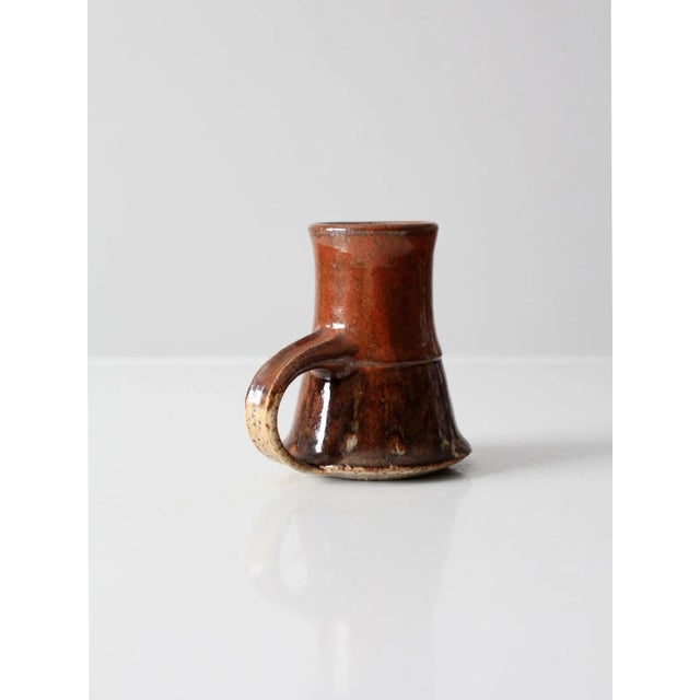 Late 20th Century Vintage Studio Pottery Mug For Sale - Image 5 of 6