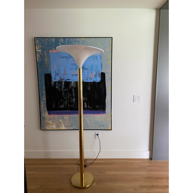 Mid-Century Modern Vintage Goffredo Reggiani Torchiere Floor Lamp For Sale - Image 3 of 13