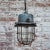 Vintage Industrial Grey Metal & Clear Glass Pendant Light For Sale - Image 6 of 7