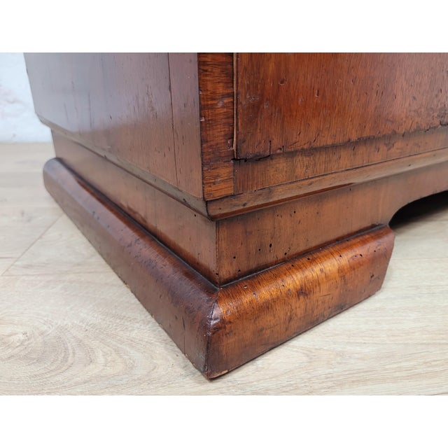 Mid-Century Art Deco Style Walnut Tall Boy, 1950s For Sale - Image 10 of 18