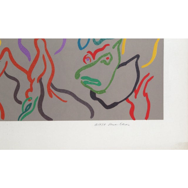 Abstract 1970s Susan Elias, Spring Song Lithograph For Sale - Image 3 of 4