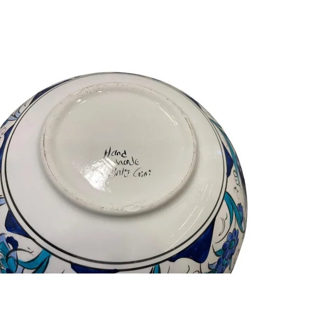 Blue Ceramic Bowl with Gold Kintsugi Repair, 1990s For Sale - Image 8 of 10