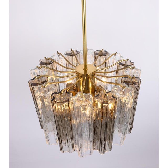 Large Murano Glass Tronchi Chandelier by Venini for Kalmar, Austria, 1960s For Sale - Image 14 of 17
