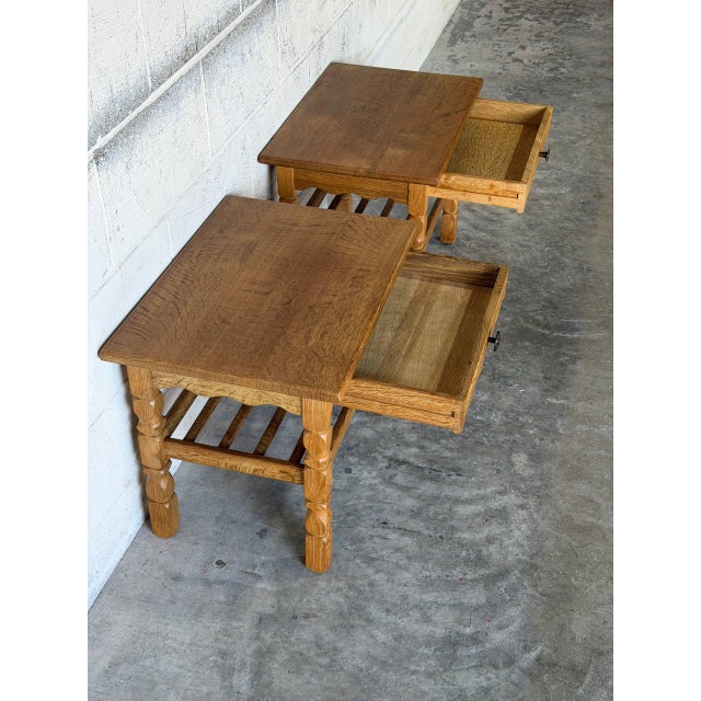 1960s In Style of Henning Kjærnulf Nightstands Set of 2 Danish Mid-Century Modern 1960s For Sale - Image 5 of 13