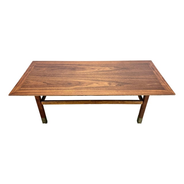 Mid Century Modern Walnut Coffee Table by Jack Cartwright for Founders Furniture 1970’s For Sale