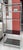 Mid Century Modern Five Shelf Aluminum & Black Glass Etagere.