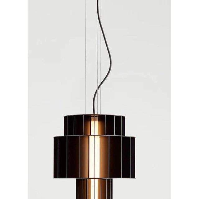 Black Babel T Pe Suspended Lamp by Stephen Burks for Parachilna For Sale - Image 3 of 10