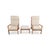 We are offering a beautiful set of three vintage high-back armchairs, including an ottoman, from the 1960s by the renowned...