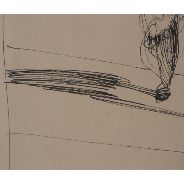 Claude Weisbuch, The Violin in Motion, Original Ink Drawing For Sale - Image 6 of 7