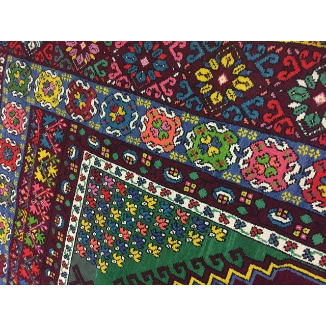 Long Vintage Moroccan Rabat Rug For Sale - Image 10 of 11