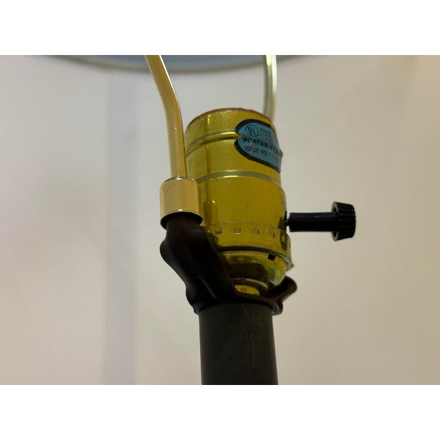 Late 20th Century Fine Arts Lamps Orchid Ceramic Table Lamp For Sale In San Francisco - Image 6 of 13