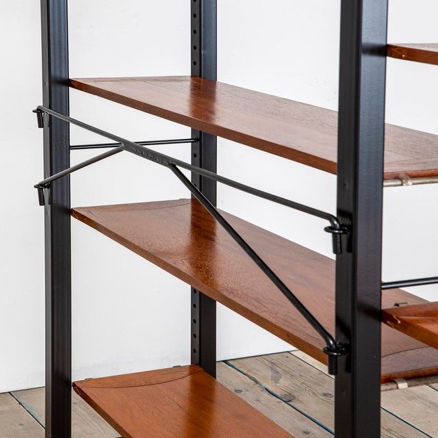 Wood Three-Piece Bookcase by Campo & Graffi for Home, 1960s For Sale - Image 7 of 9
