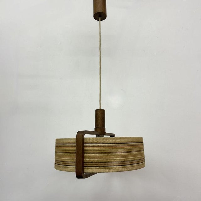 Teak Hanging Lamp from Temde Leuchten, 1970s For Sale - Image 6 of 18