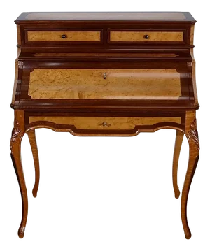 Louis XV Style Precious Wooden Desk, 1850