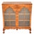 Vintage Queen Anne Style Bookcase in Burr Walnut, 1920 For Sale