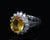 Late 20th Century Gia Yellow Sapphire & 0.48ct Diamond Platinum Ring 7.5g Size 6 For Sale - Image 14 of 18