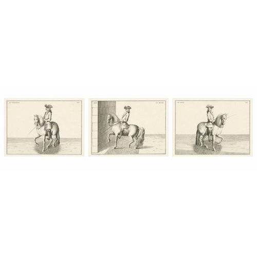 Beige Baron dEisenberg, Le Courageux, Le Gentil, and Le Loyal, 1727, Engravings, Set of 3 For Sale - Image 8 of 9