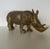 Safari Vintage Brass Rhinoceros Figurine For Sale - Image 3 of 9