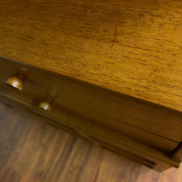 Nathan Furniture Tall Teak Bookcase Cabinet For Sale - Image 9 of 11