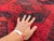 Vintage Afghan Khal Mohammad Single Column Aina Gul Bokhara Rug - 6'7" X 3'11" For Sale - Image 10 of 10