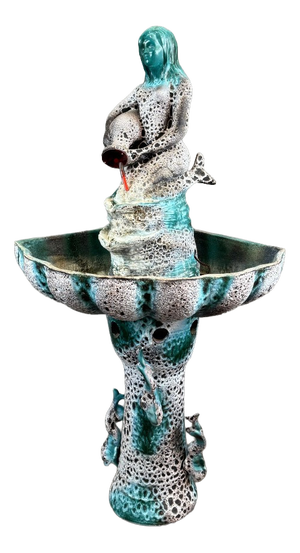 20th Century Ceramic Fountain from Céramique de Vallauris