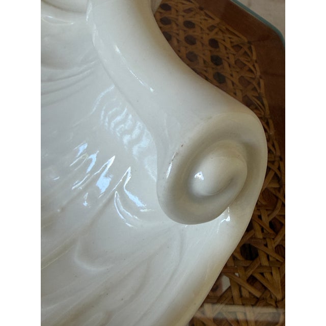 Vintage Coastal Abingdon White Shell Centerpiece Bowl For Sale In Naples, FL - Image 6 of 12