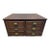 Antique Campaign Style Desk Top File Chest Cabinet For Sale