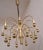 Vintage German 16-Light Chandelier with Gold-Colored Metal Frame from TZ Leuchten, 1970s For Sale - Image 6 of 8