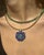 Flora Pendant, Lapis Flower With Emerald & 14k Gold For Sale In New York - Image 6 of 11