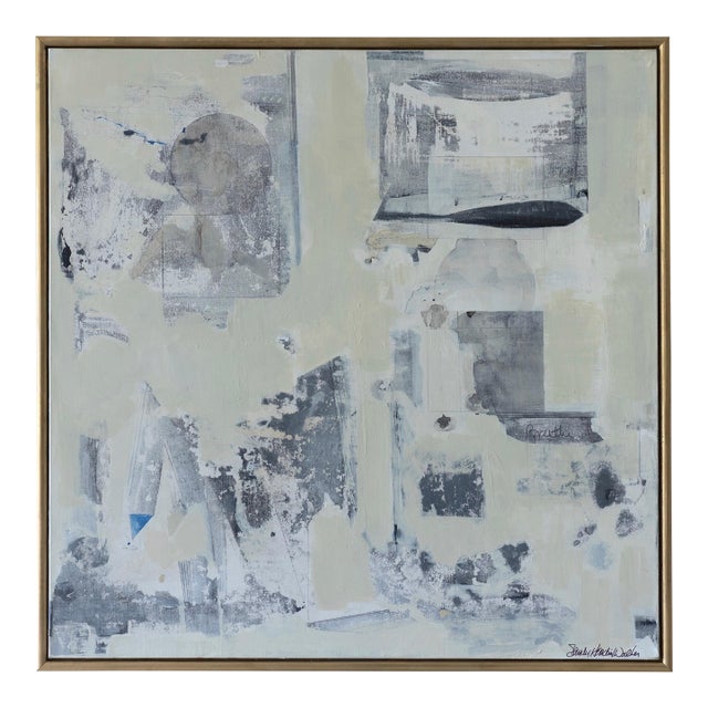 2018 “Note to Self” Large Acrylic on Canvas by Sandy Walker For Sale