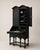 19th-Century English Trumeau Writing Desk, Black Lacquered An antique trumeau, restored and finished with a satin-black...