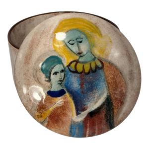 1960s Rare Polia Pillin California Pottery Lidded Bowl MCM Art Pottery