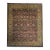 Vintage Oversize Kerman Design Rug in Royal Purple, Green, Cream, Gold, Blue For Sale