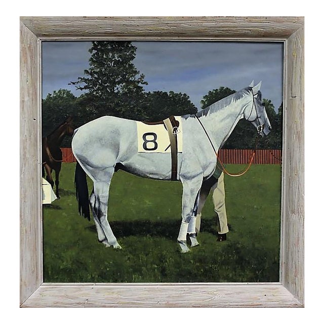 Mid 20th Century "Gray Steeplechaser #8" by Fairfield G. Coogan (1924-2024) For Sale