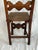 Antique Spanish Colonial Revival Dining Chairs, Set of 6, Hand-Carved Walnut Style Ladderback Chairs For Sale - Image 9 of 13